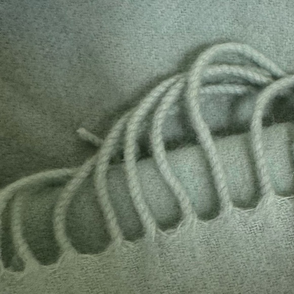 Aritzia Wilfred Free 100% Wool Classic Scarf Blanket Fringes Wrap Shawl Cozy Big - Picture 11 of 13